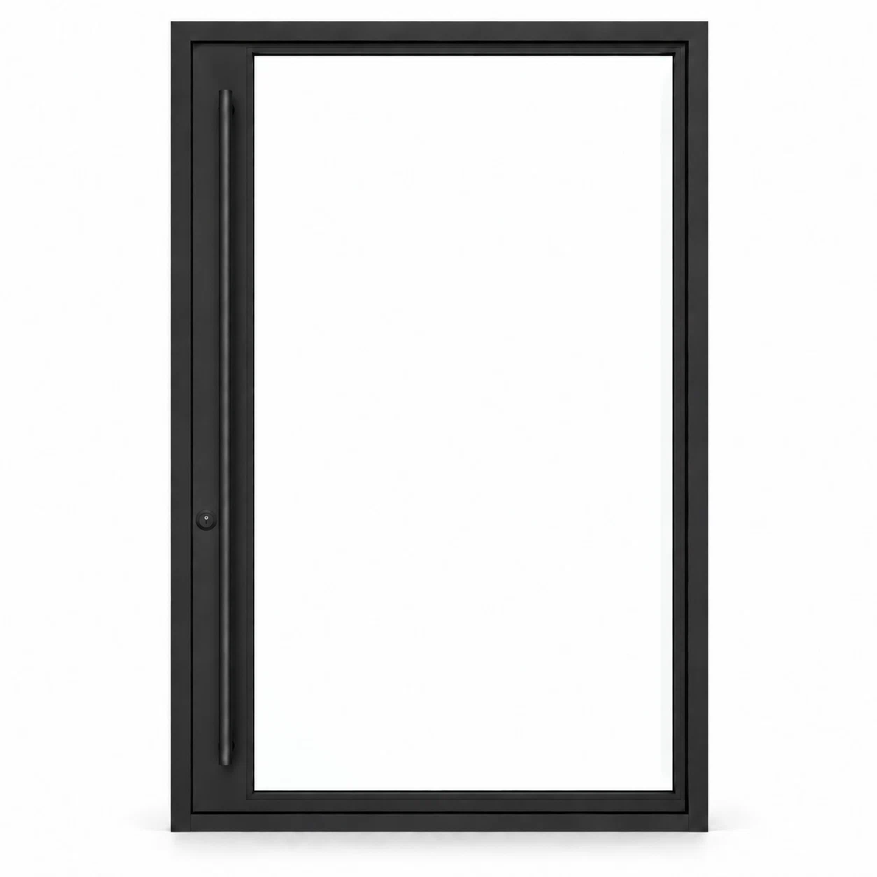 Full Lite Pivot - Flat Steel Door on a white background — product visualization