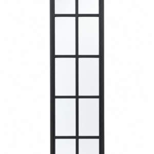 10 Lite steel sidelight, 2 columns by 5 rows, black frame on a white background