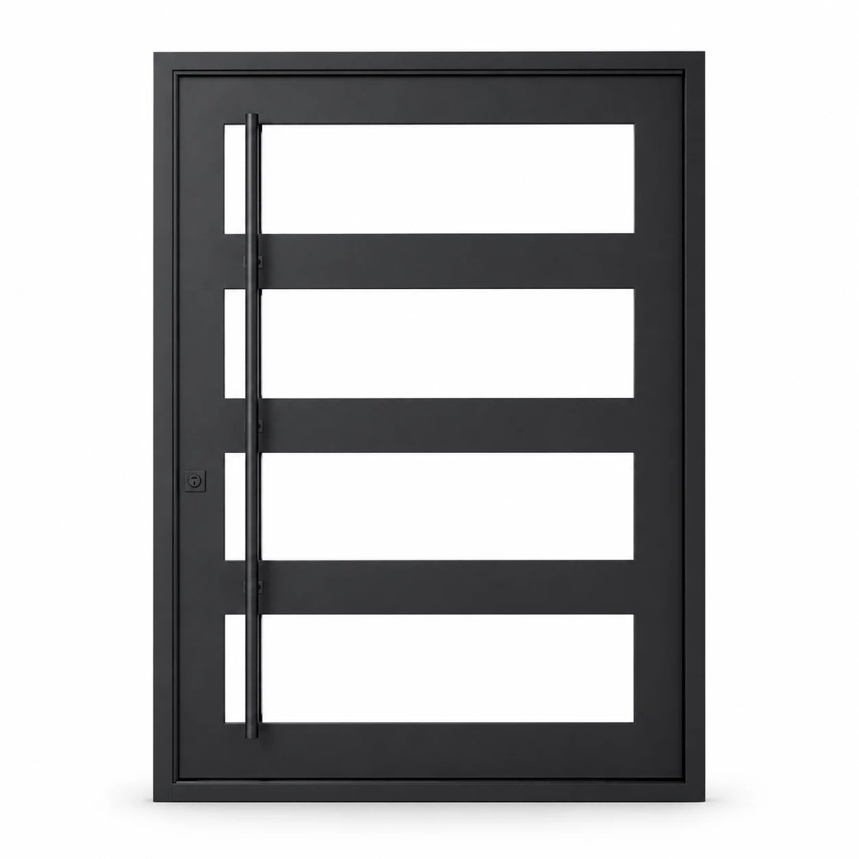 Westhaven Pivot - Flat Steel Door on a white background — product visualization