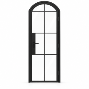 8 Lite Steel Pantry Arched Top French Door on a white background — product visualization
