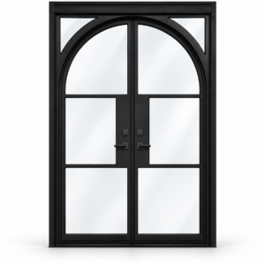 Bellmont Three Glass Double on a white background — design visualization; hardware and finish are illustrative