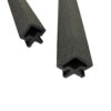 Fluted Panel Black Corner Trim