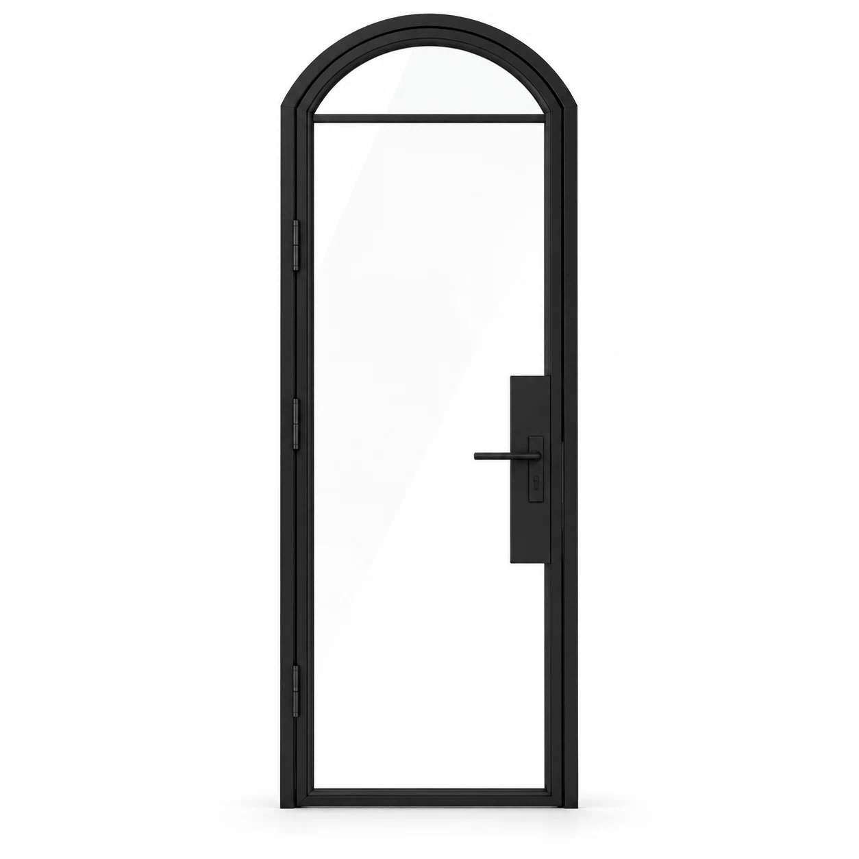2 Lite Steel Pantry Arched Top French Door on a white background — product visualization