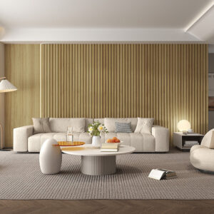 WPC Fluted Slat Wall Panel Beech