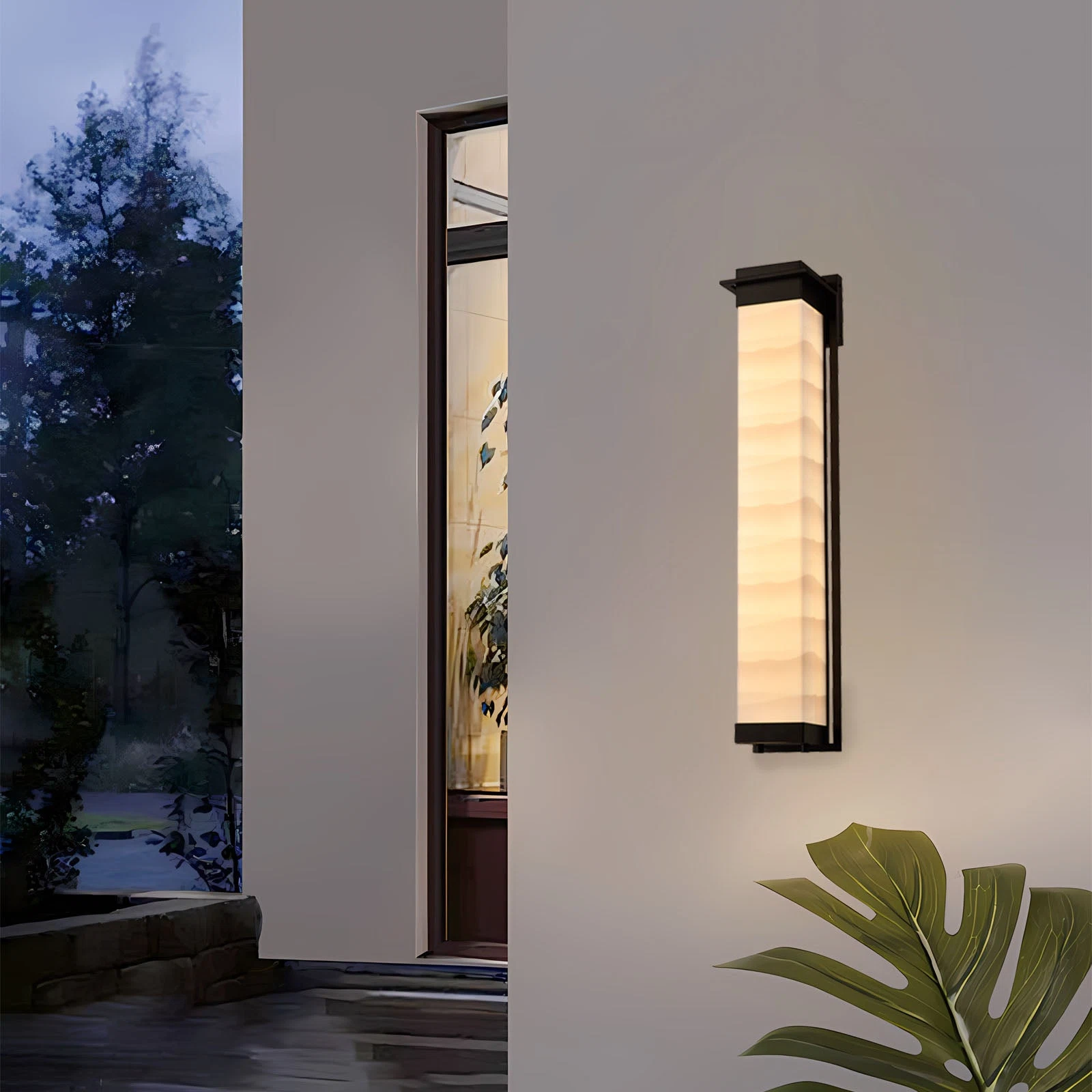 Livia Bronze Led Outdoor Wall Scones