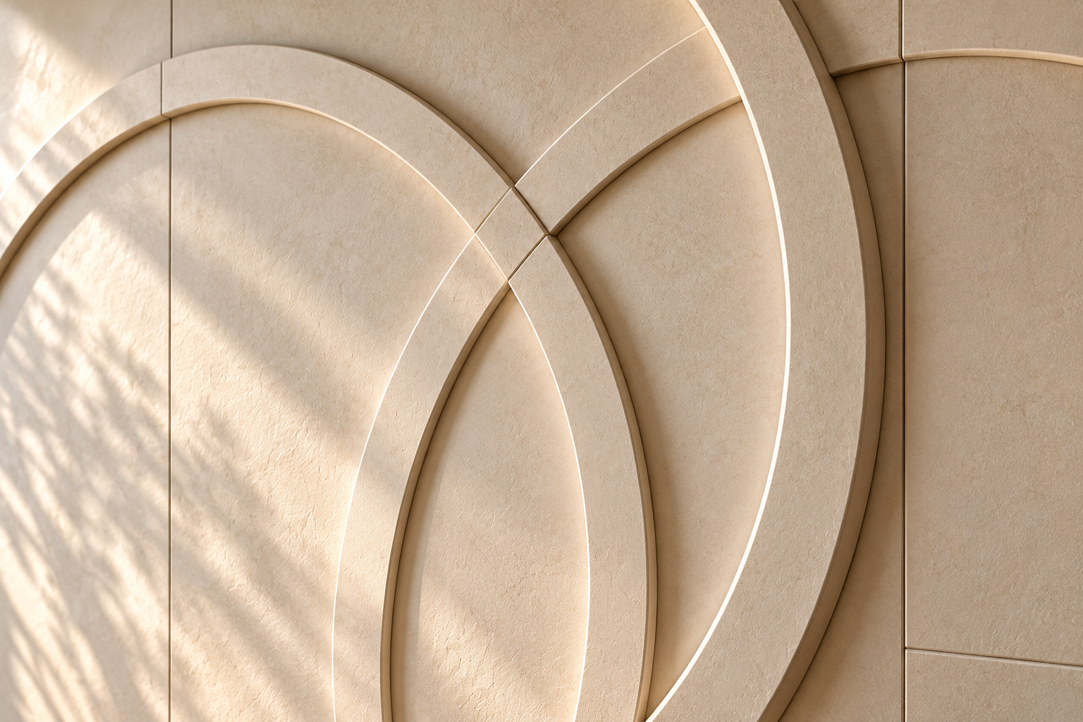 Orbit custom wall panel — close-up design detail